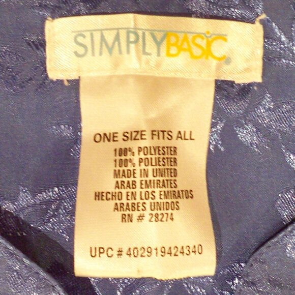 Simple Basic, Blue House Poncho Dress - Picture 5 of 6